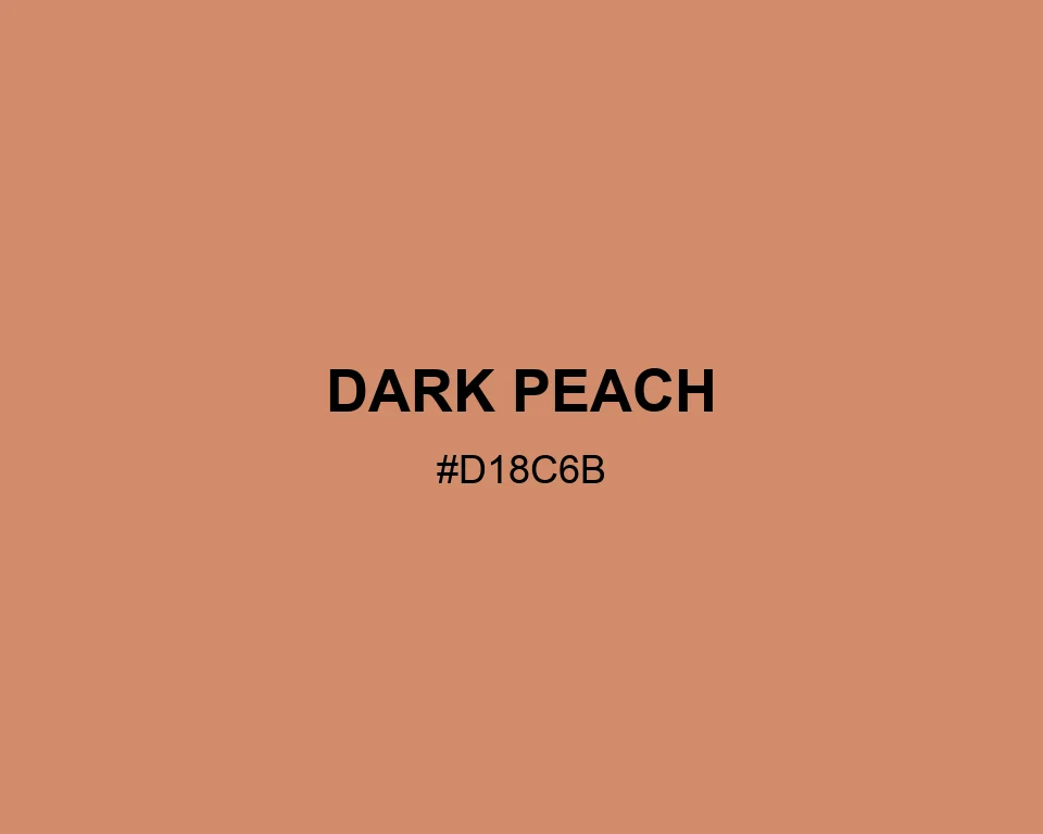 Dark Peach color #D18C6B