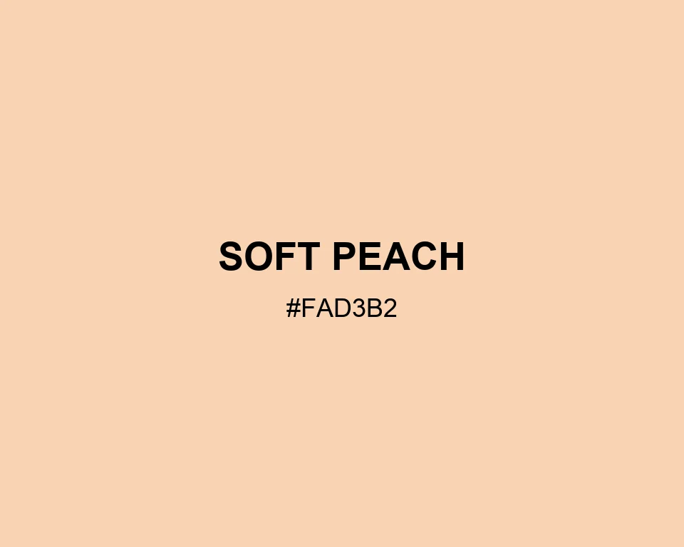 Soft Peach color #FAD3B2