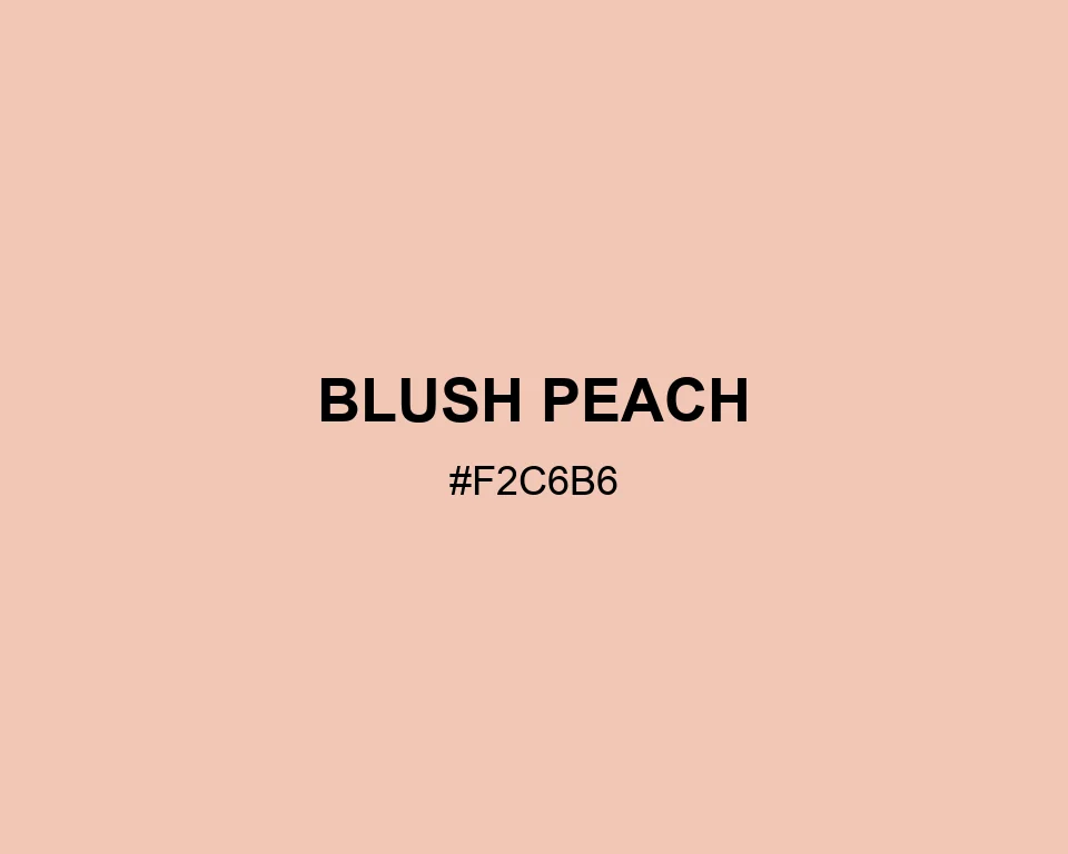 Blush Peach color #F2C6B6