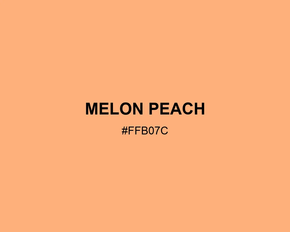 Melon Peach color #FFB07C