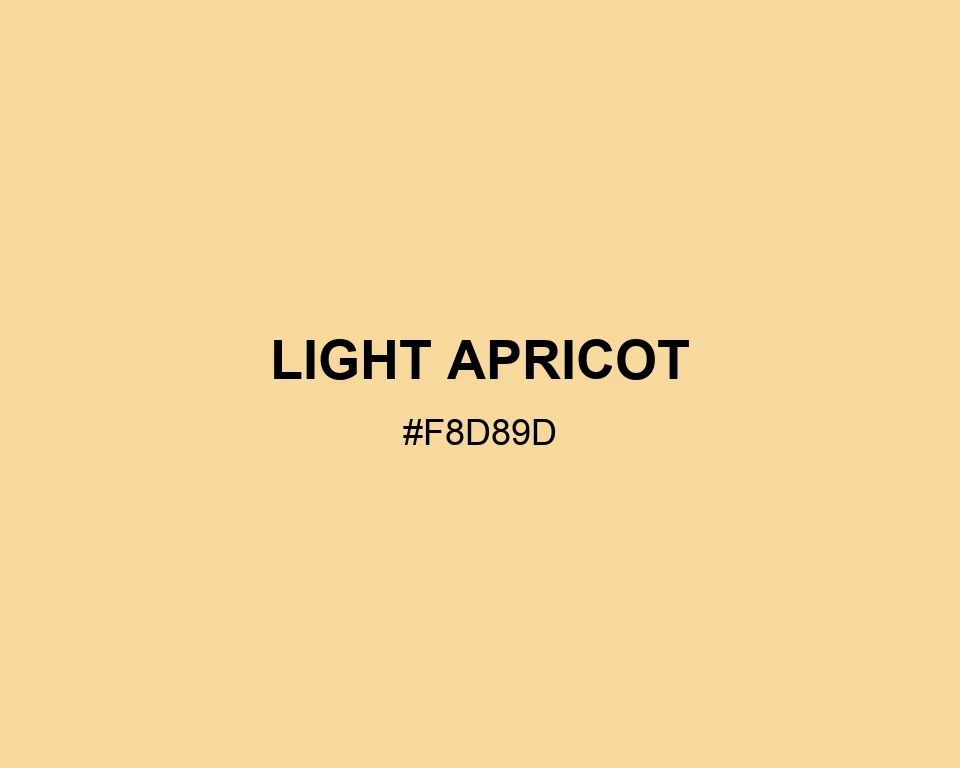 Light Apricot color #F8D89D