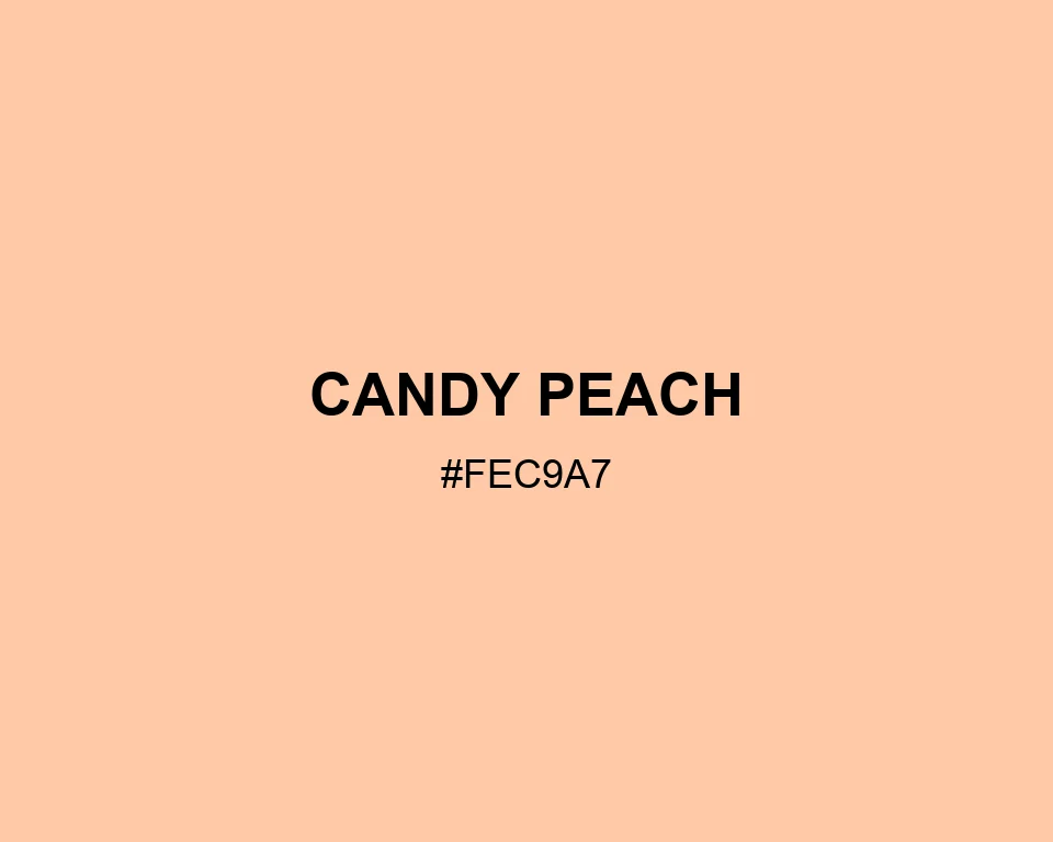 Candy Peach color #FEC9A7