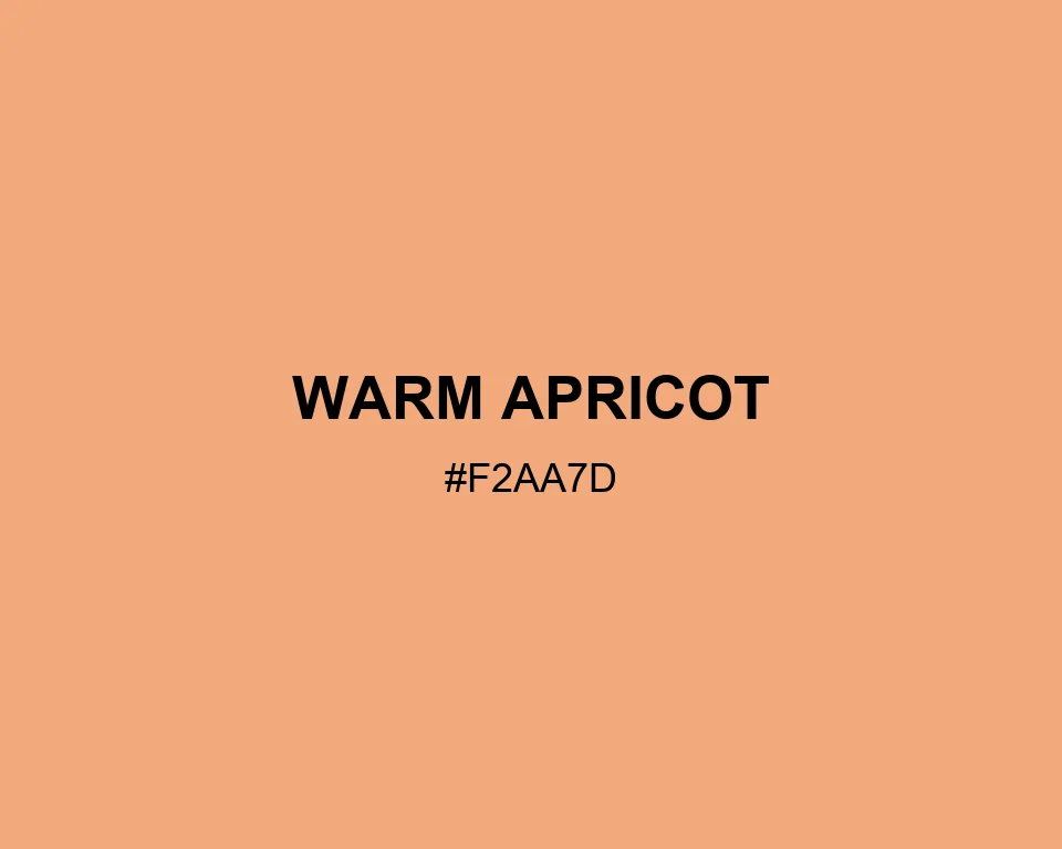 Warm Apricot color #F2AA7D