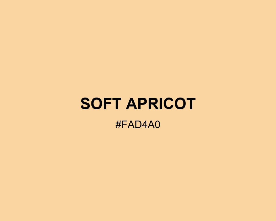 Soft Apricot color #FAD4A0