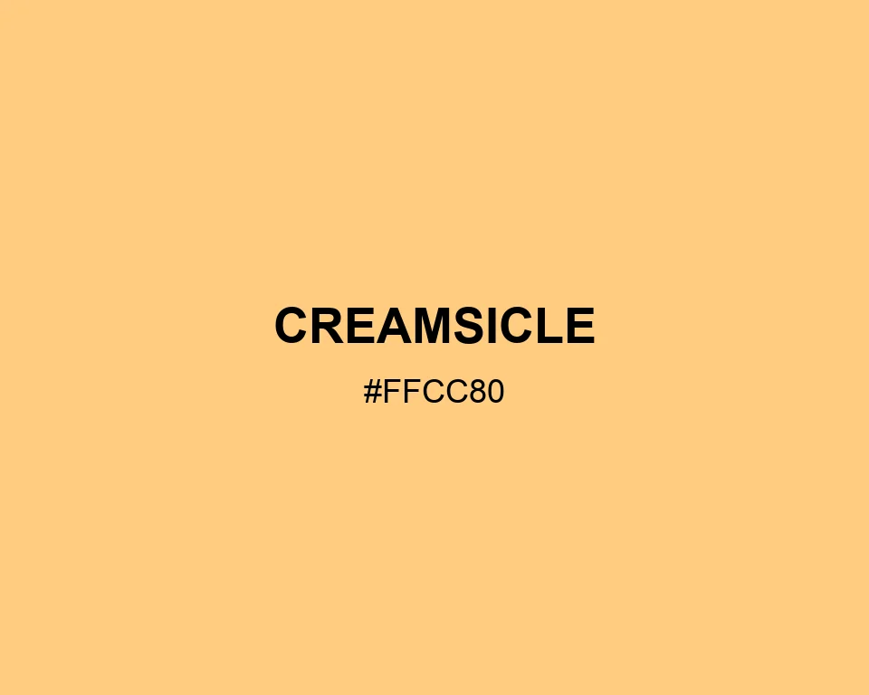 Creamsicle color #FFCC80