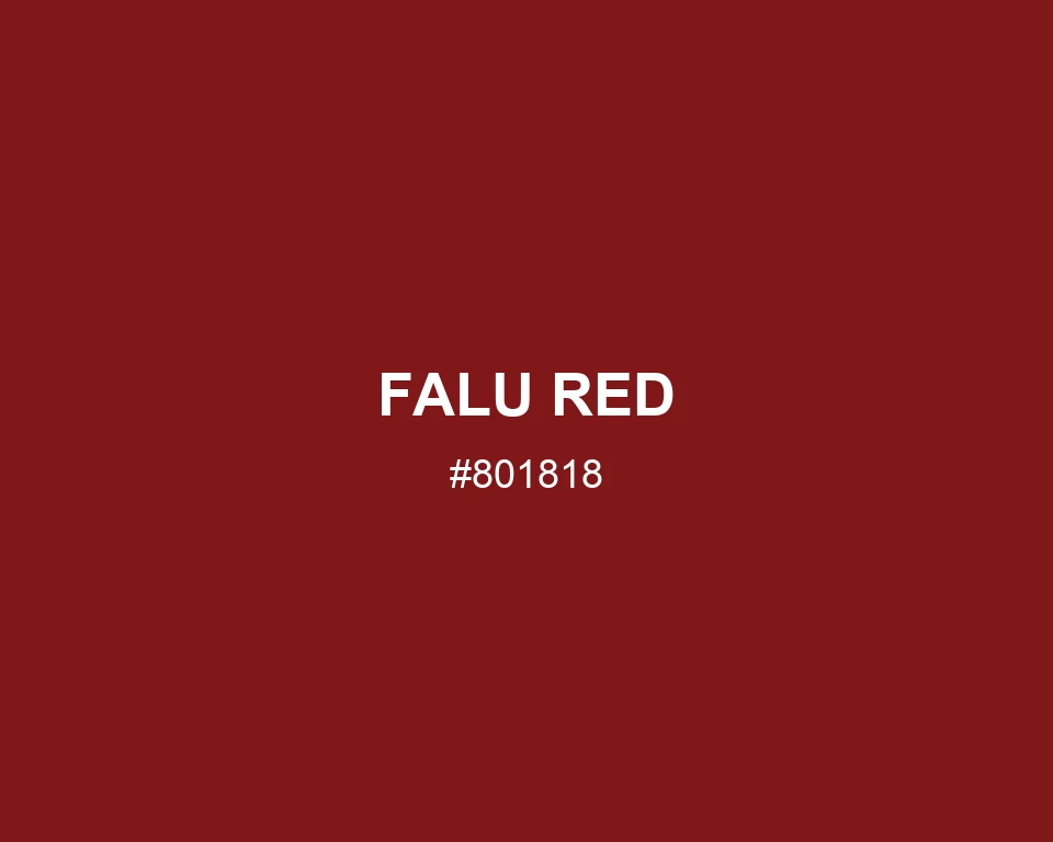 Falu Red color #801818