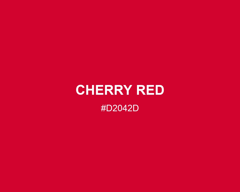 Cherry Red color #D2042D