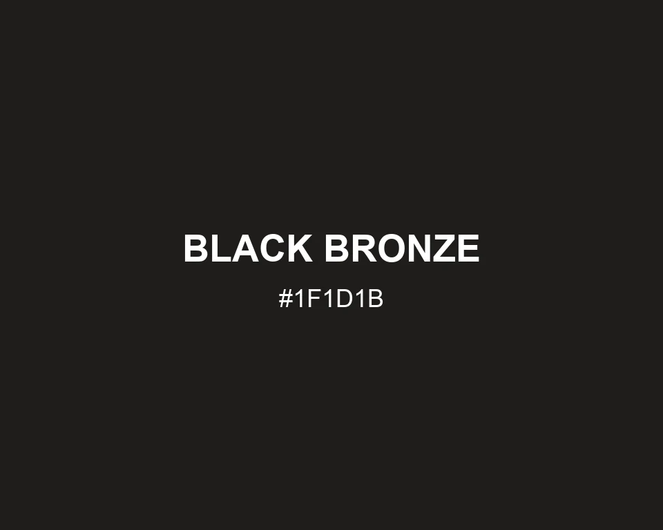Black Bronze #1F1D1B