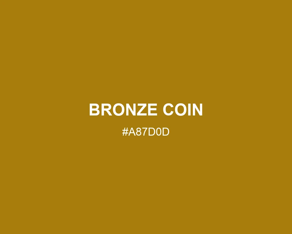 Bronze Coin #A87D0D