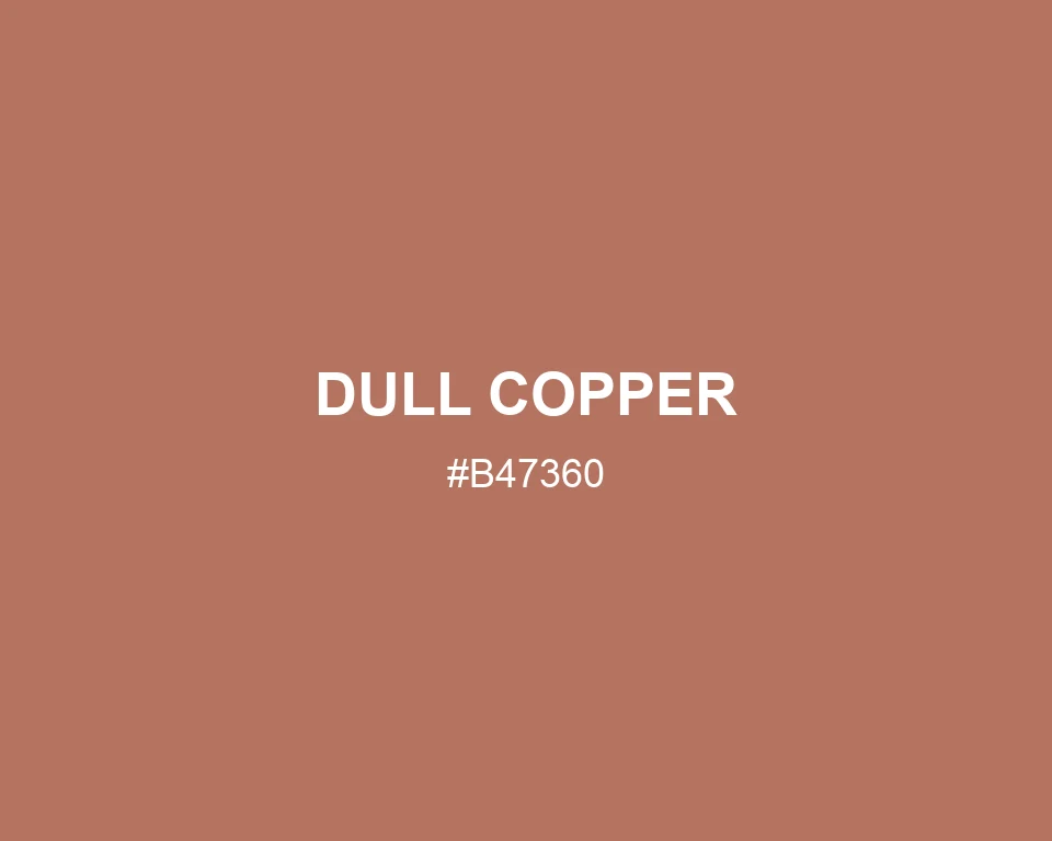 Dull Copper #B47360