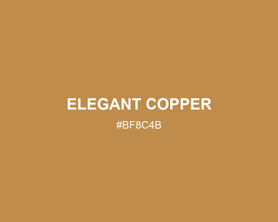 Elegant Copper #BF8C4B