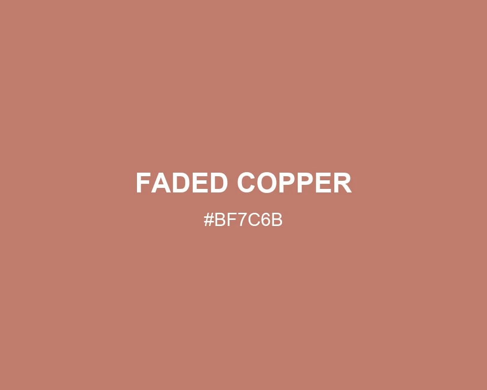 Faded Copper #BF7C6B