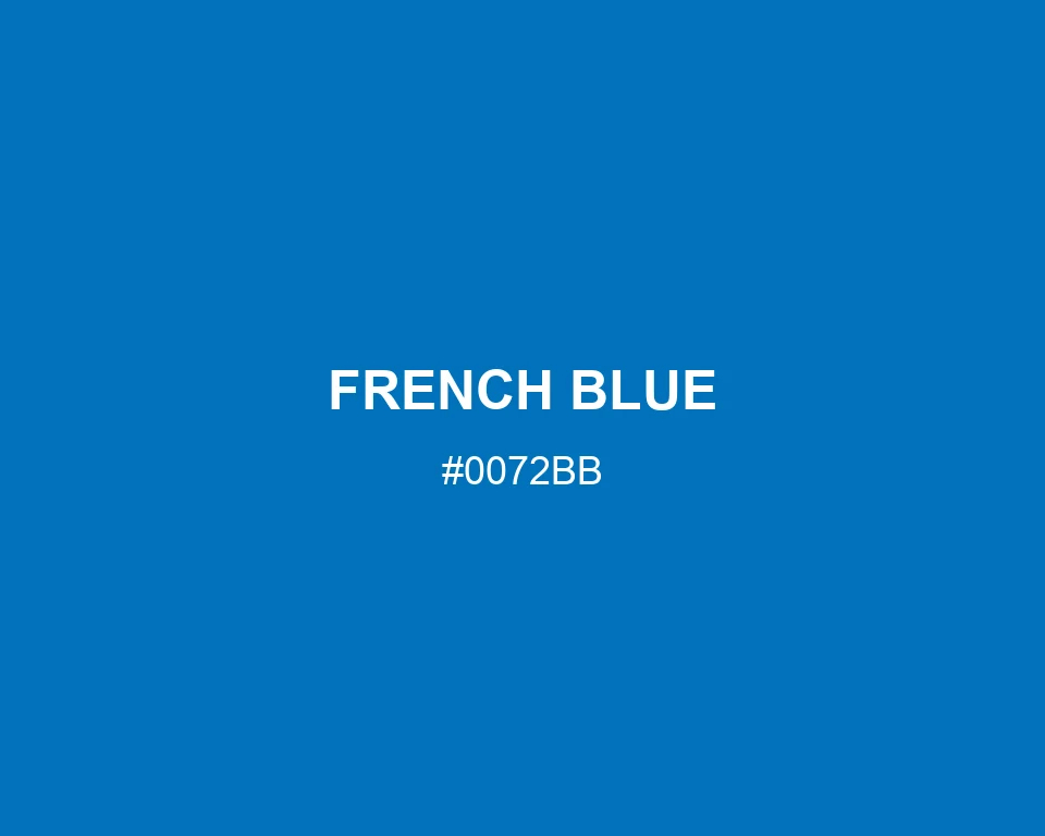 French Blue #0072BB
