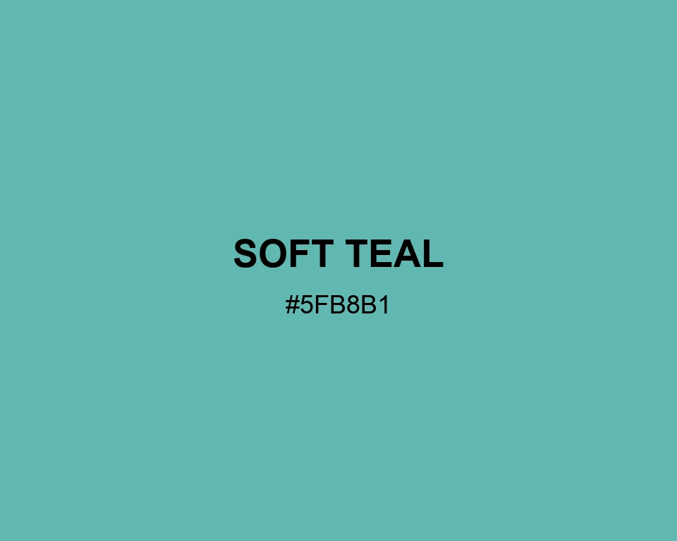 Soft Teal color #5FB8B1