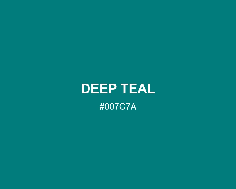 Deep Teal color #007C7A