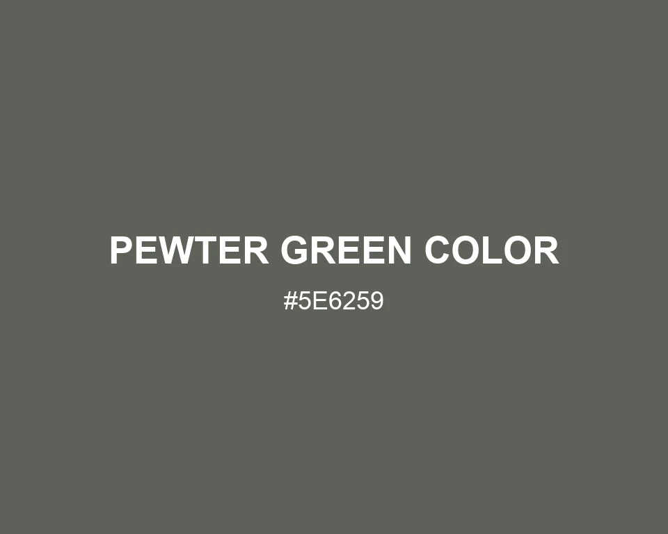 Pewter Green Color #5E6259