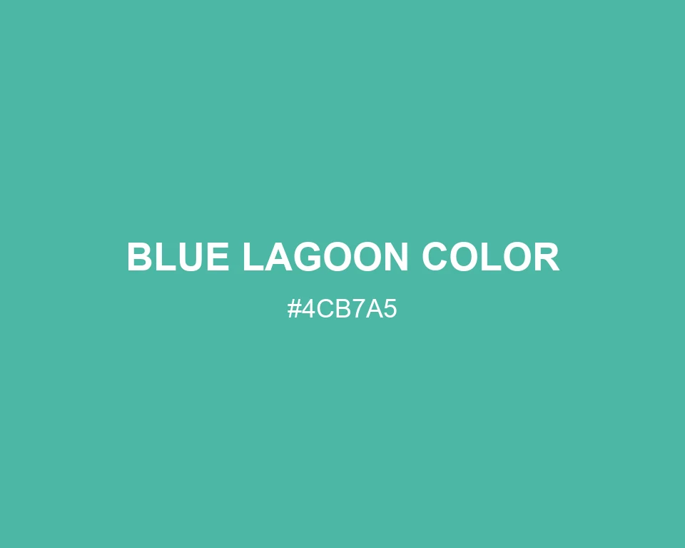 Blue Lagoon Color #4CB7A5