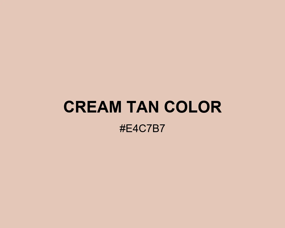 Cream Tan Color #E4C7B7