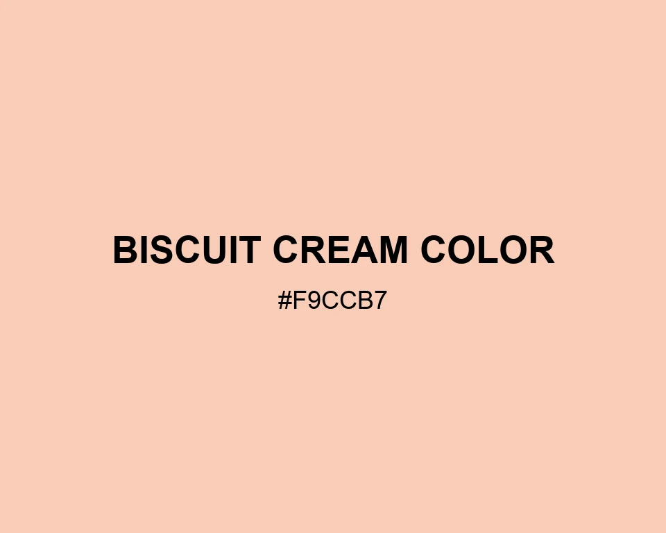 Biscuit Cream Color #F9CCB7