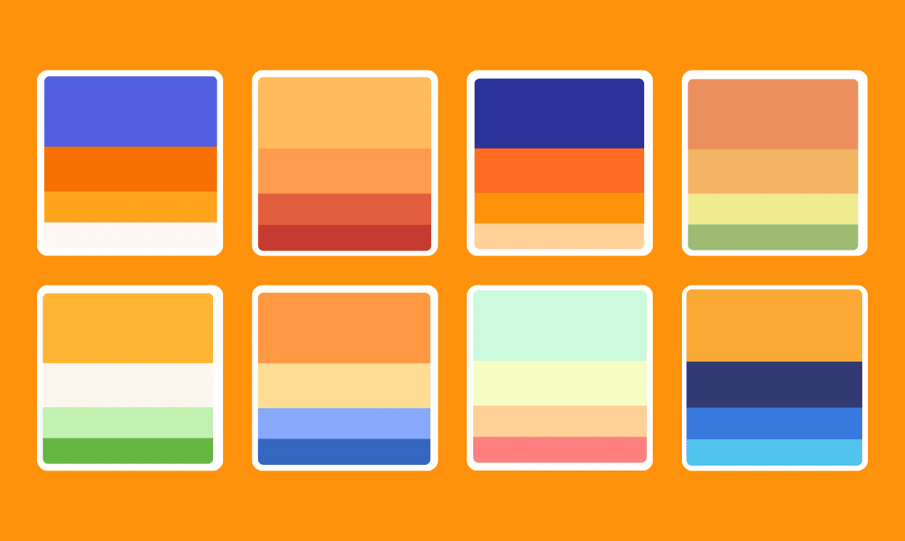 orange palettes
