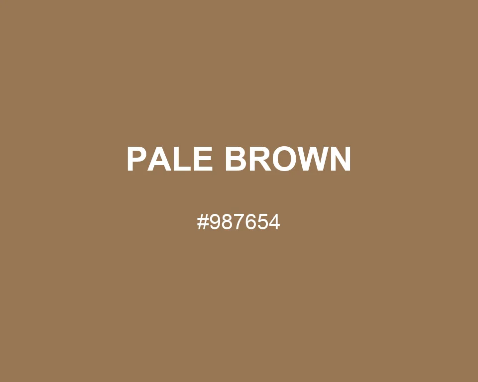 Pale Brown color #987654