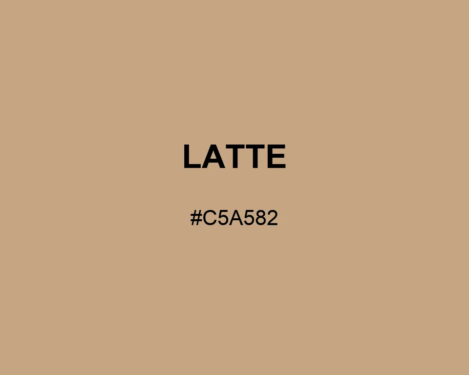Latte color #C5A582