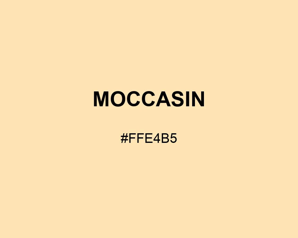 Moccasin color #FFE4B5