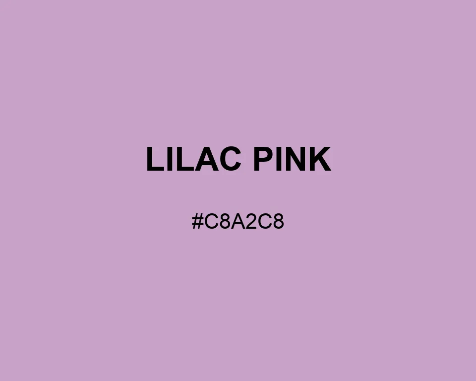 Lilac Pink color #C8A2C8