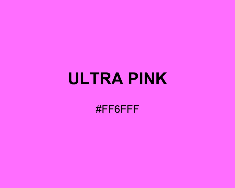 Ultra Pink color #FF6FFF