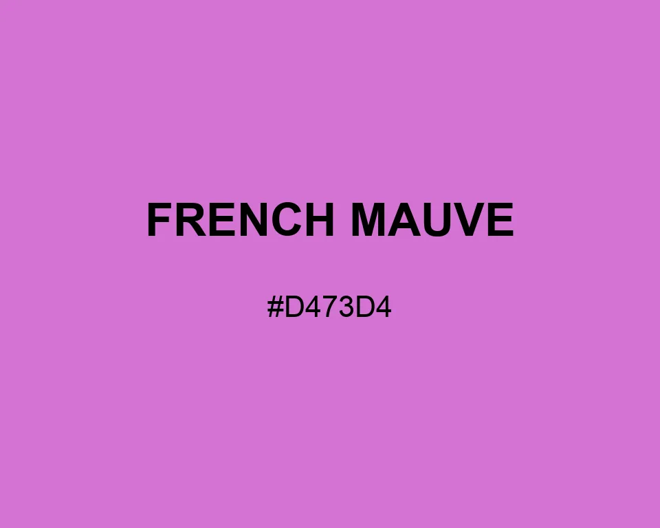French Mauve color #D473D4