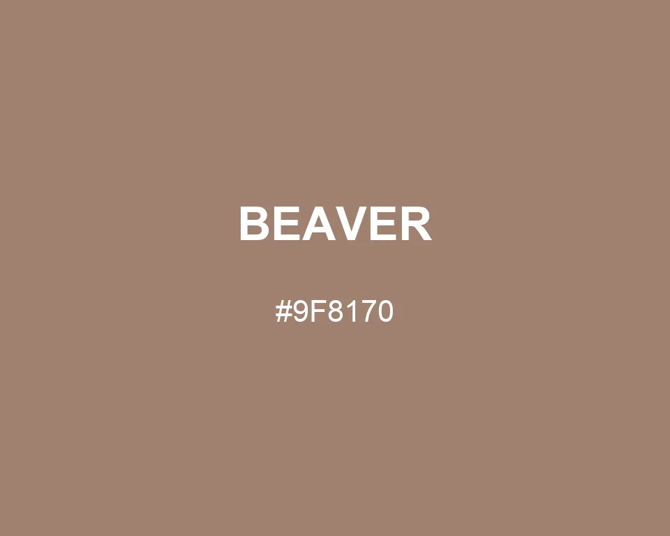 Beaver color #9F8170