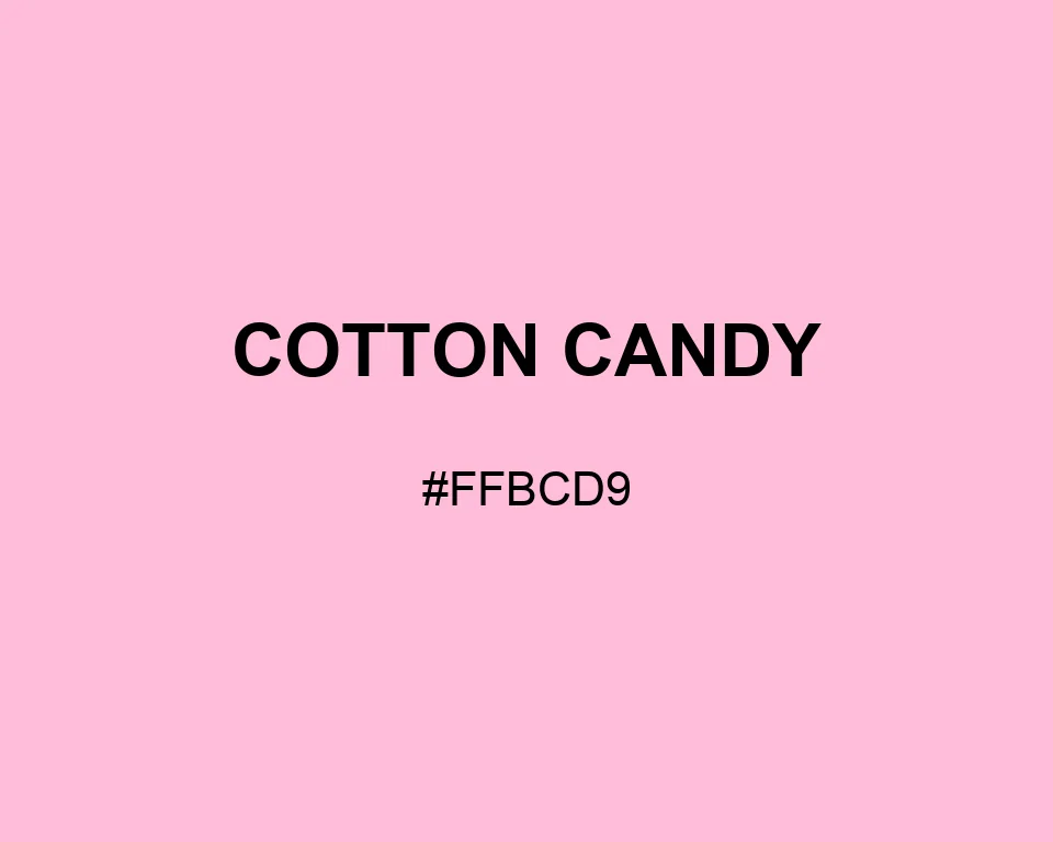 Cotton Candy color #FFBCD9