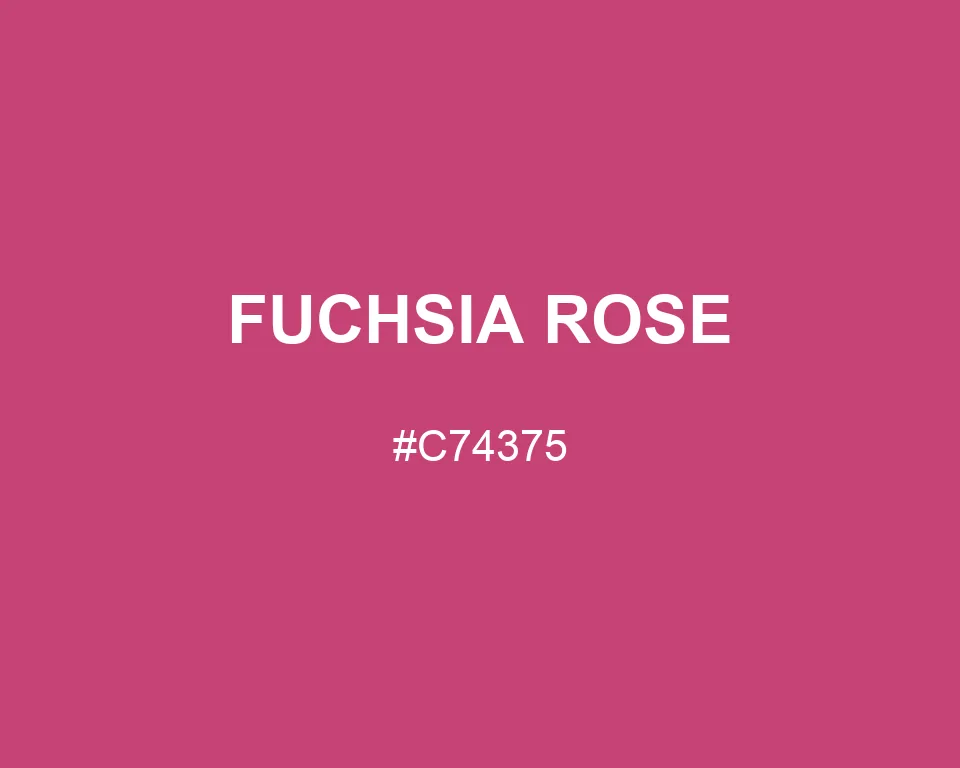 Fuchsia Rose color #C74375