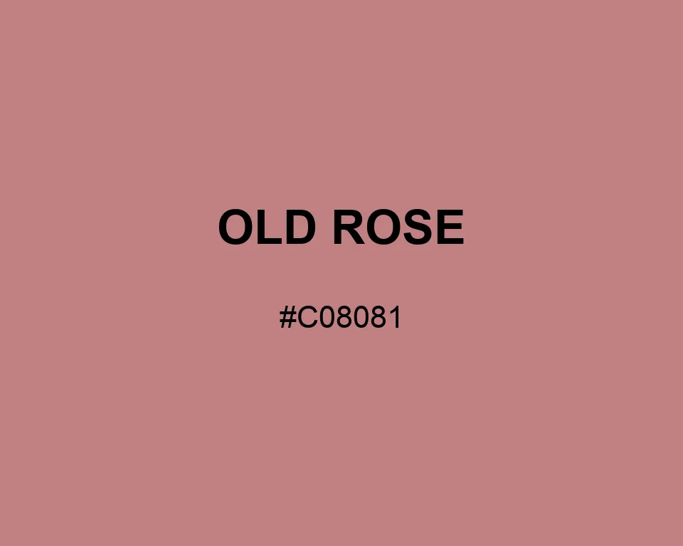 Old Rose color #C08081