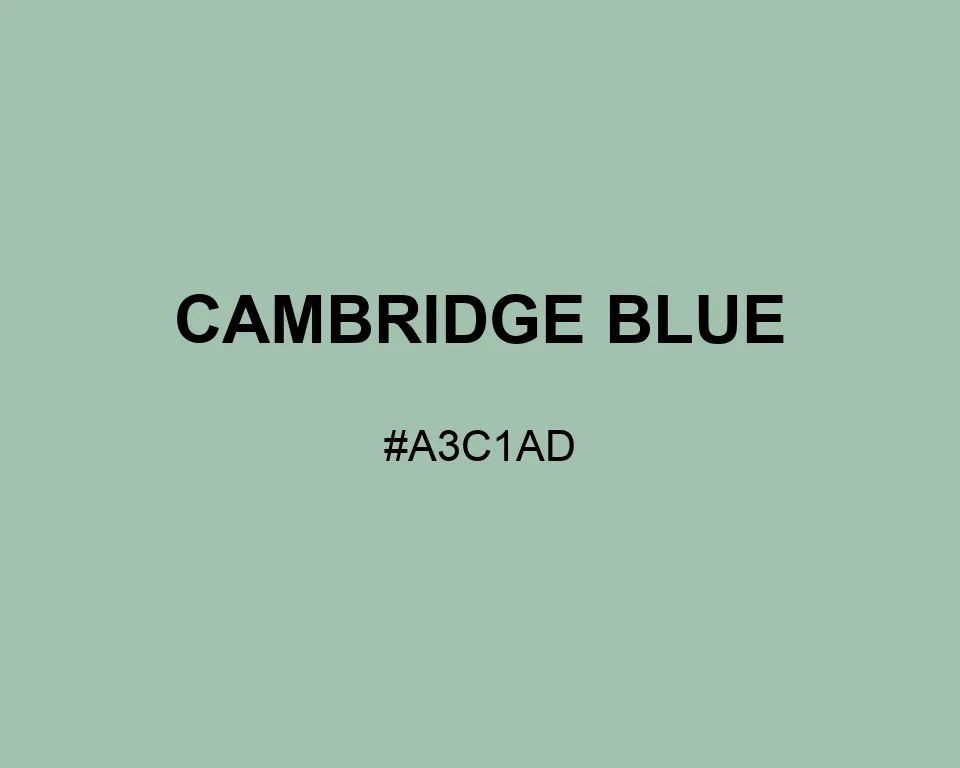 Cambridge Blue color #A3C1AD