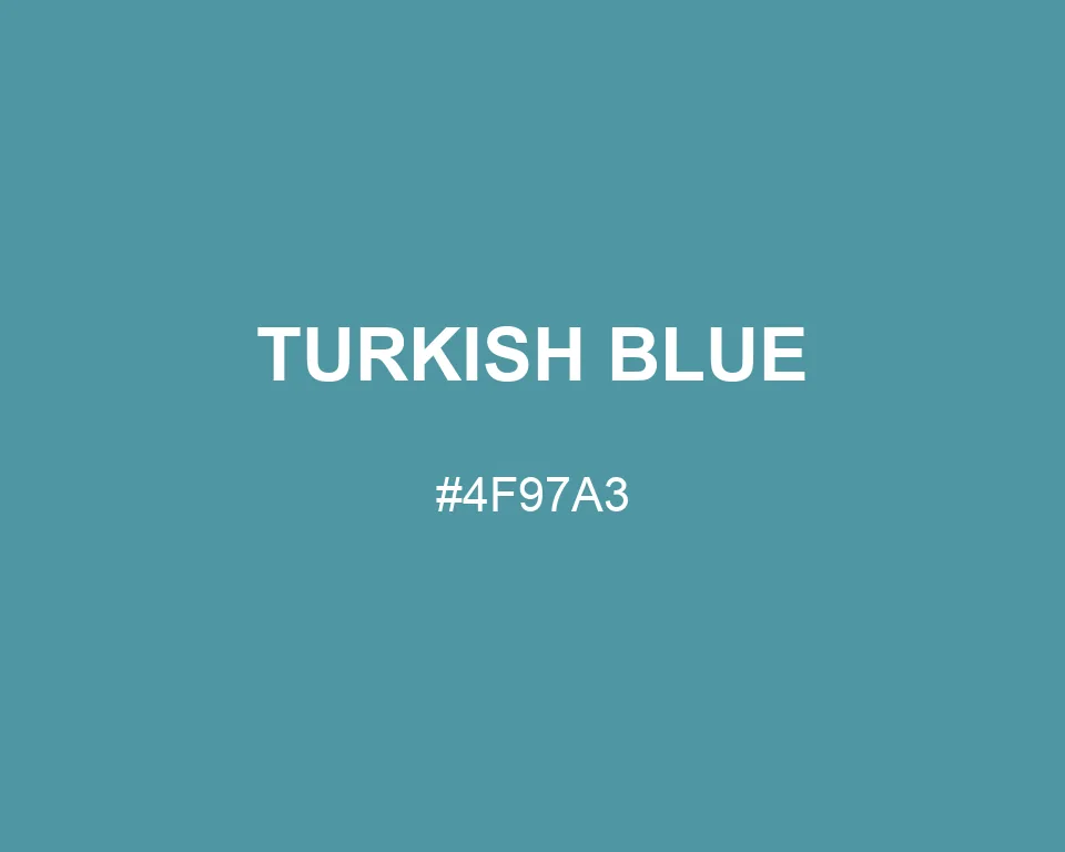 Turkish Blue color #4F97A3