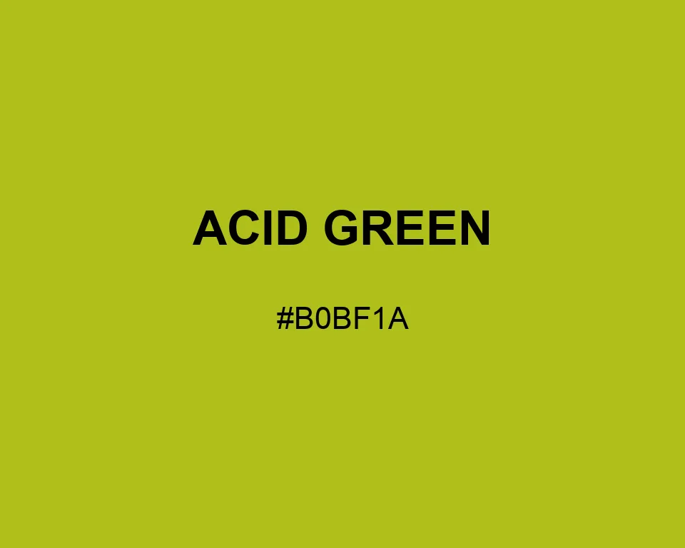 Acid Green color #B0BF1A
