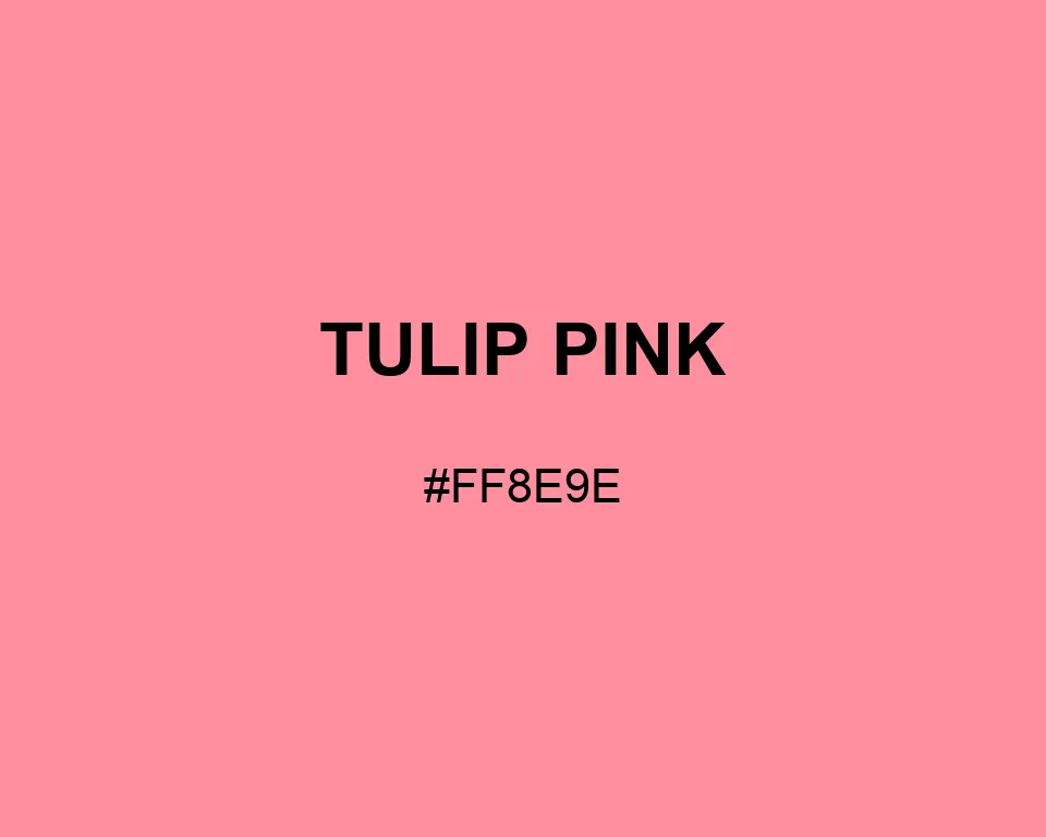 Tulip Pink color #FF8E9E