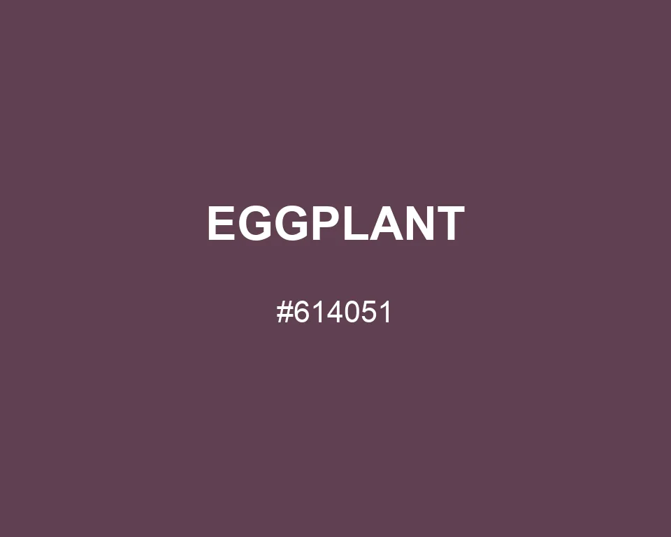 Eggplant color #614051