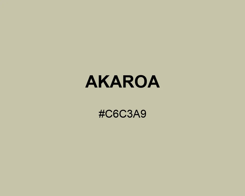 Akaroa color #C6C3A9