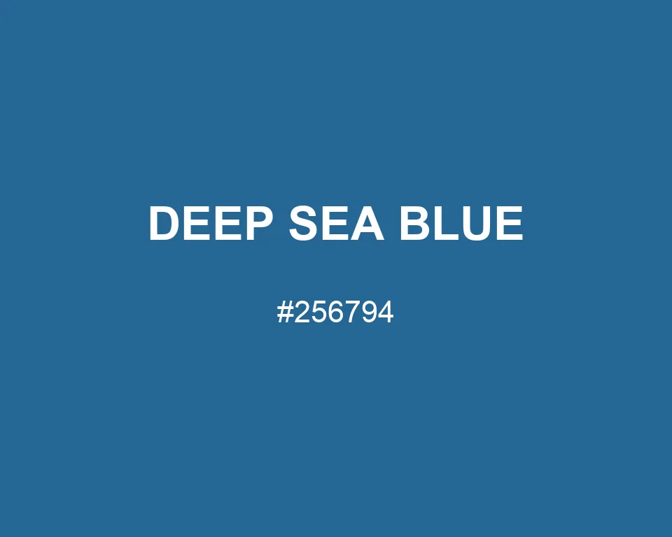 Deep Sea Blue color #256794