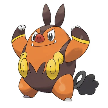 Pignite — official Pokémon artwork