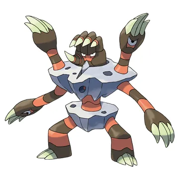 Barbaracle — official Pokémon artwork
