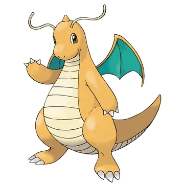Dragonite — official Pokémon artwork