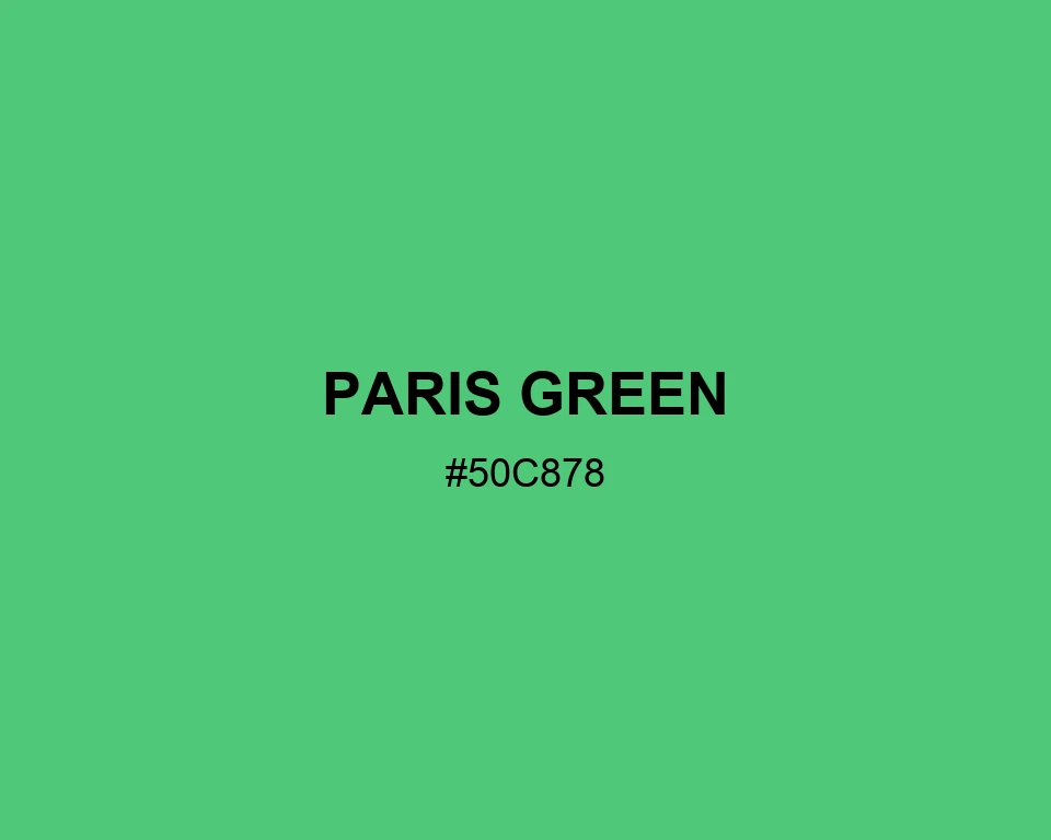 Paris Green color #50C878