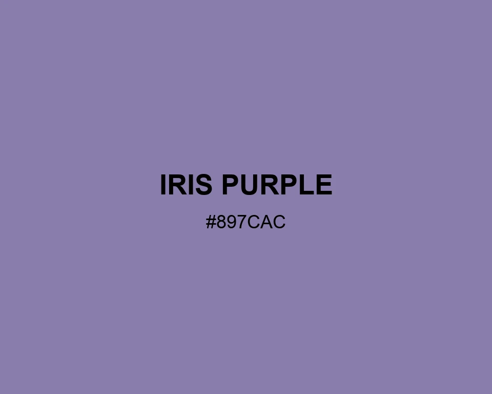 Iris Purple color #897CAC