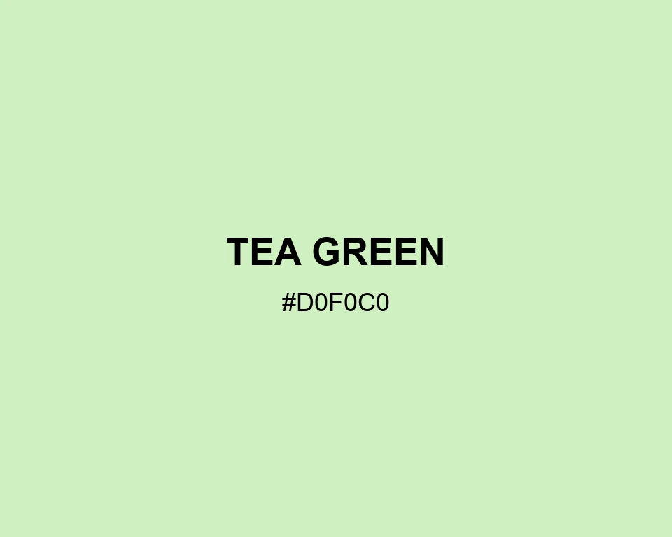 Tea Green color #D0F0C0