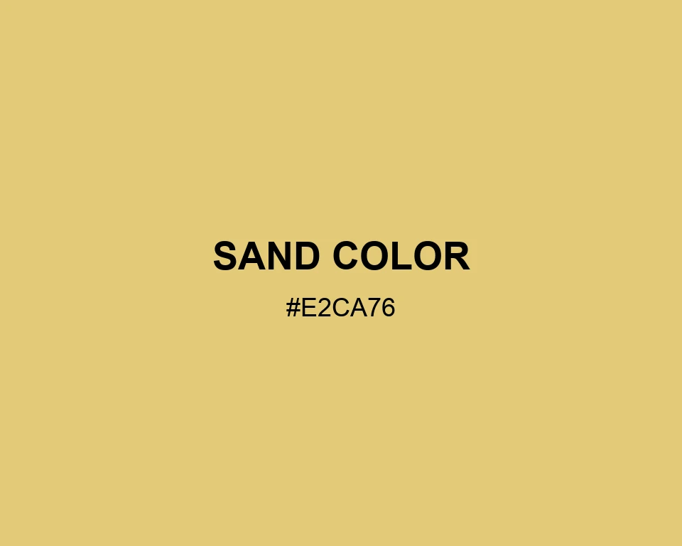 Sand Color color #E2CA76