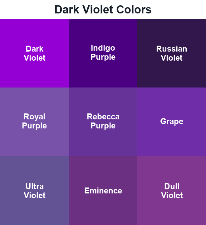 Dark Violet Colors