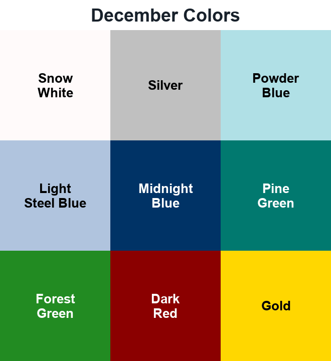December Colors